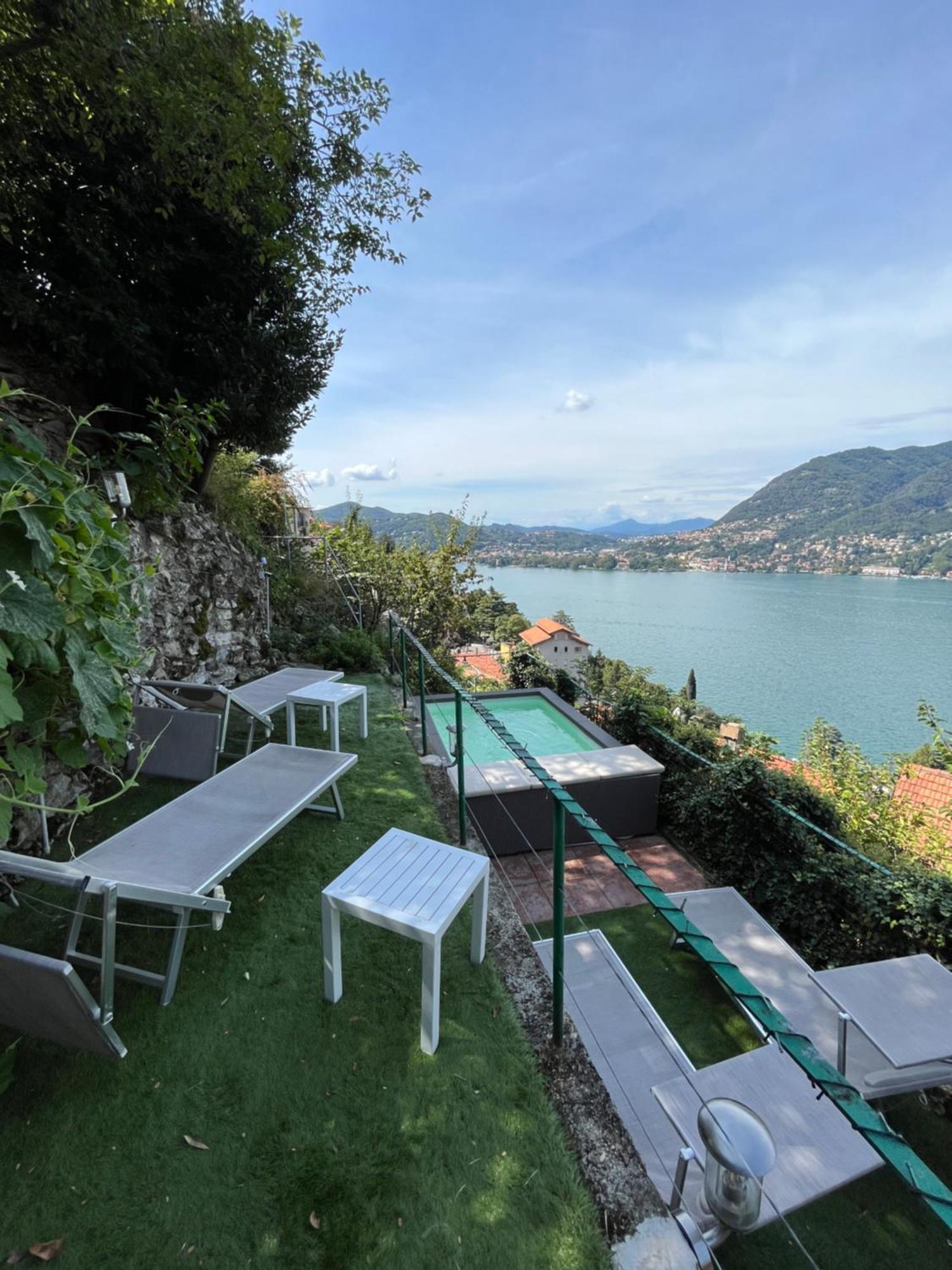 Villa Como, Jacuzzi Spa And Private Pool Blevio Exterior foto